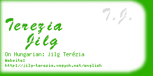 terezia jilg business card